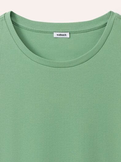 Blousonshirt in Rippenstruktur Basilikum