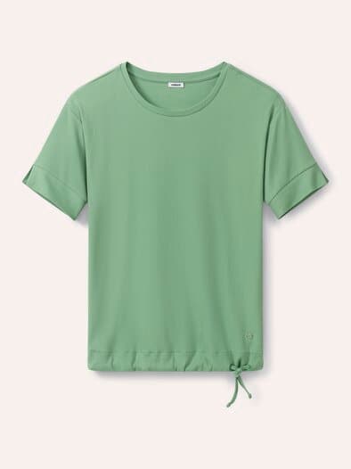 Blousonshirt in Rippenstruktur Basilikum