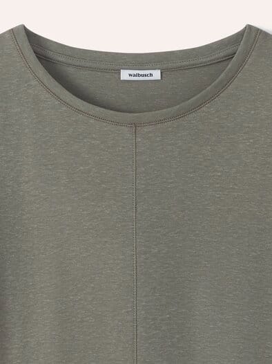 Kimonoshirt Leinenmix Khaki