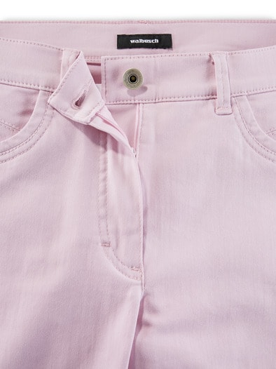 Extraglatt Baumwollhose Zartrosa
