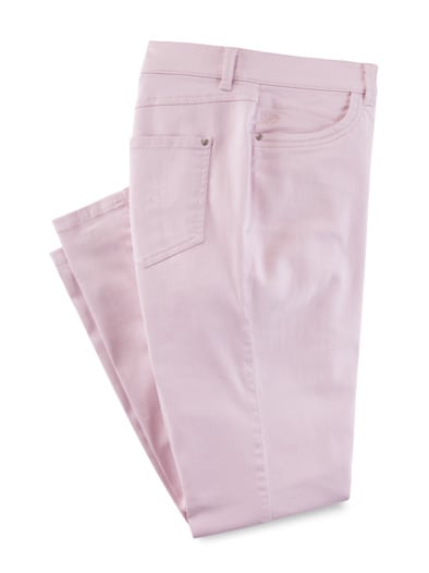 Extraglatt Baumwollhose Zartrosa