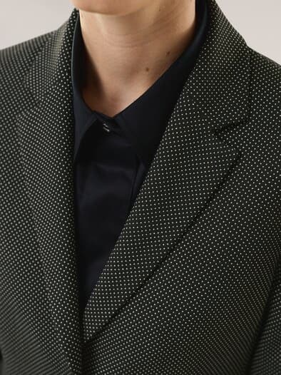 Reversblazer Dots Schwarz/Weiß