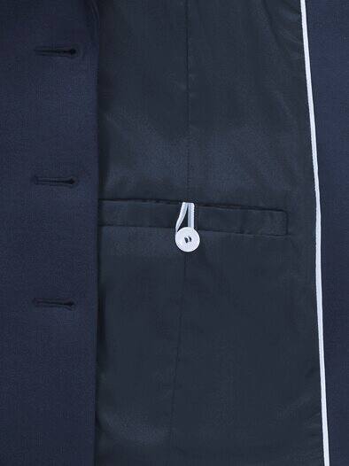 Blazer aus festem Jersey Nachtblau