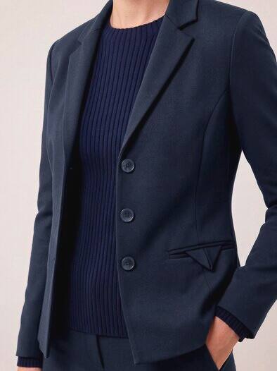 Blazer aus festem Jersey Nachtblau