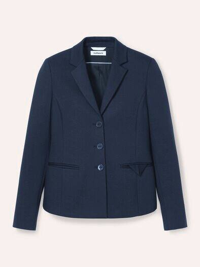 Blazer aus festem Jersey Nachtblau