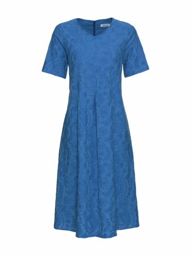 Jacquardkleid Königsblau