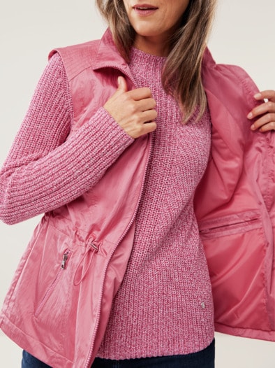Leichtweste 7 Taschen 2.0 Himbeersorbet