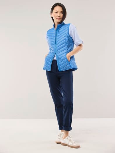 Steppweste Meerblau