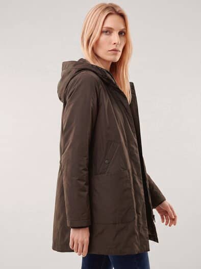 Warme Jacke mit Thermozonen Kastanie