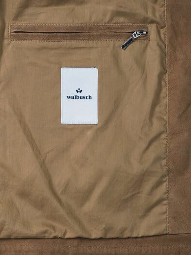 Ziegenvelours Perfo Blouson Caramel