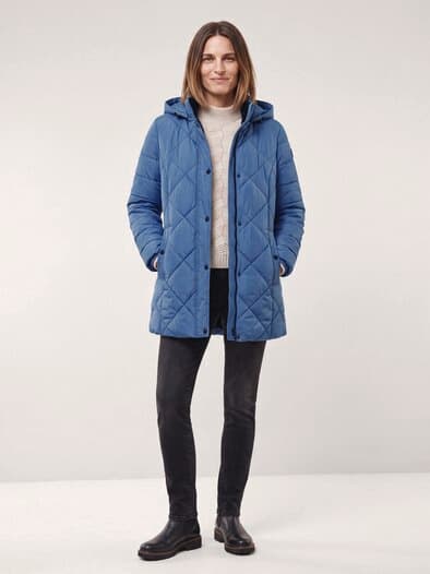 Wasserdichte Thermo Jacke Smokey Blue
