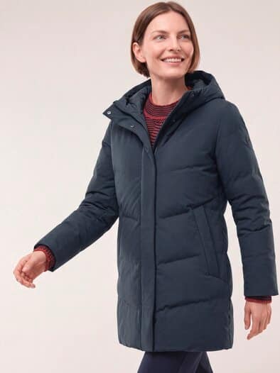 Thermo Steppjacke ohne Nähte Nachtblau