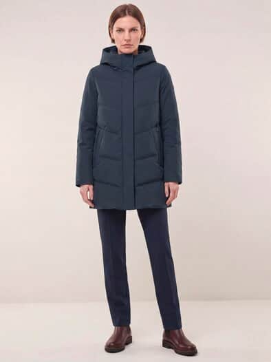Thermo Steppjacke ohne Nähte Nachtblau
