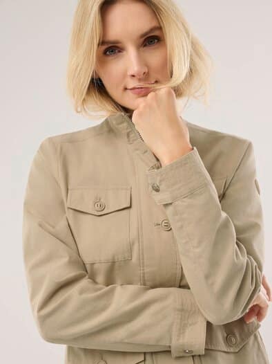 Cotton Fieldjacket Sand