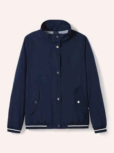 Blousonjacke Baumwollmix Marine