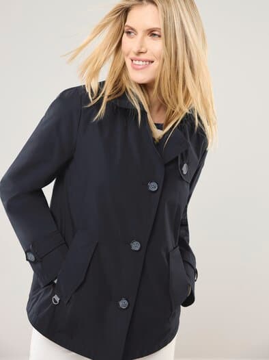 Trenchjacke Nachtblau