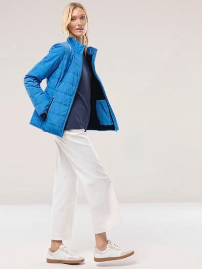 Leichte Steppjacke Meerblau