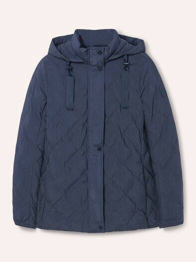 Leichte Steppjacke mit Rautenmuster ohne Nähte Nachtblau