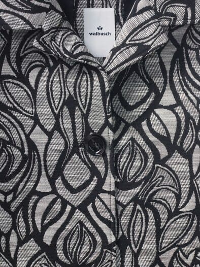 Jacquard Jacke Schwarz/Weiß