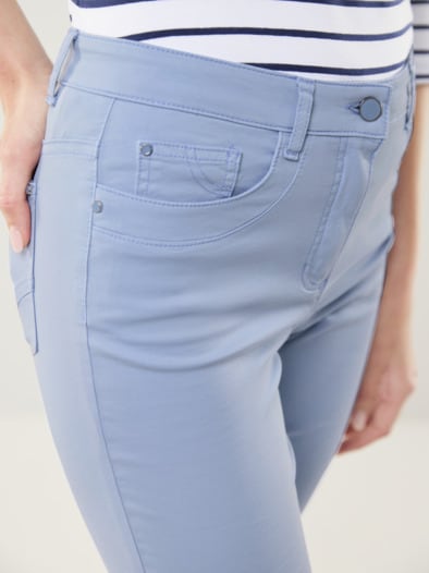 Baumwoll-Capri Supersoft Skyblue