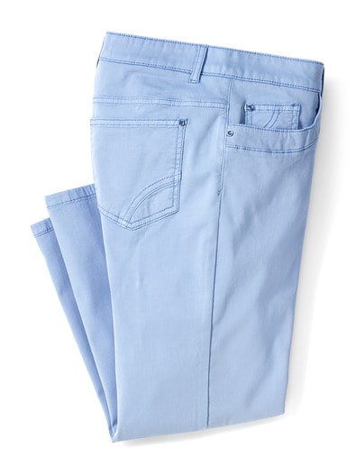 Baumwoll-Capri Supersoft Skyblue