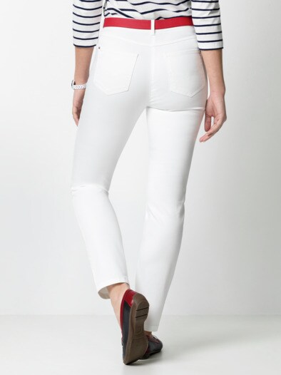 Extraglatt Baumwollhose Feminine F Weiß