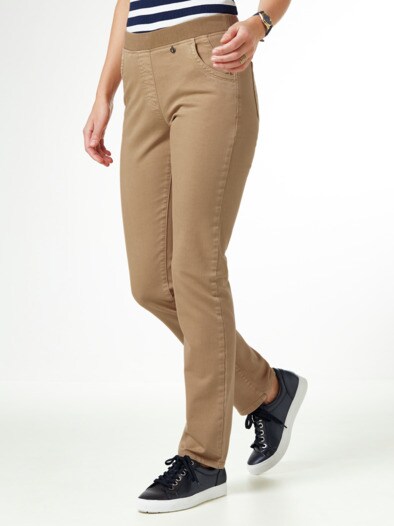 Schlupfhose Jerseybund Caramel