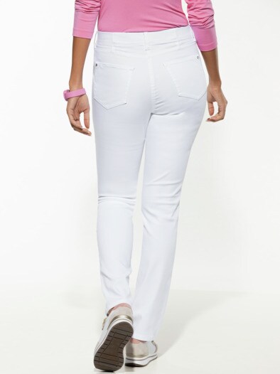 Yoga-Jeans Ultrastretch Slim Fit Weiß