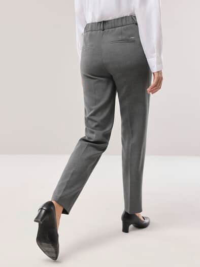 Koffer-Schlupfhose Mittelgrau