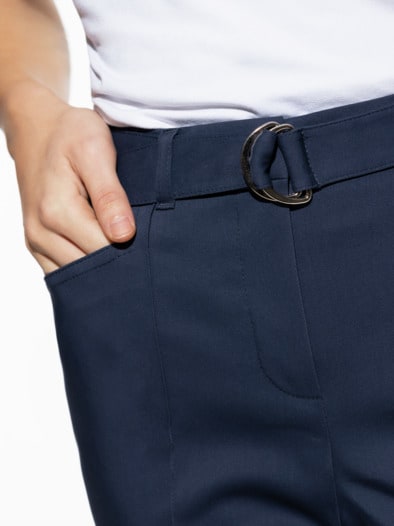 7/8-Bi-Stretch Cityhose Marine