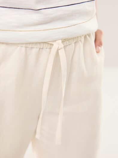 Marlenehose Leinenmix Natur