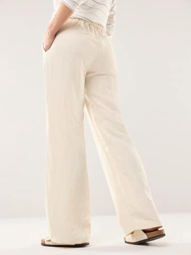 Marlenehose Leinenmix Natur