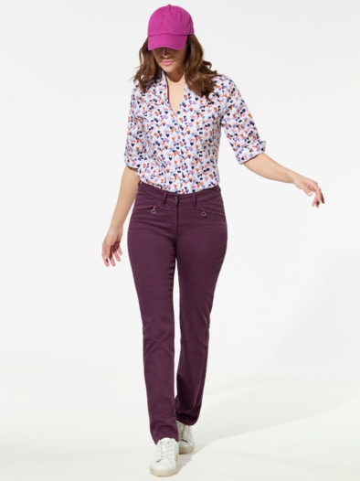 Powerstretch-Baumwollhose Cassis
