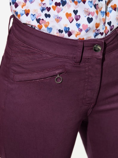 Powerstretch-Baumwollhose Cassis