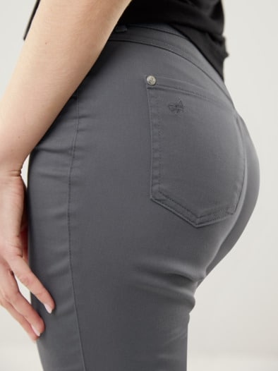 Extraglatt Baumwollhose Feminine F Anthrazit