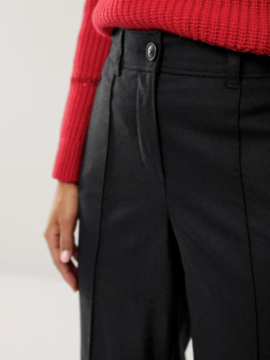 Premium Marlenehose Schwarz