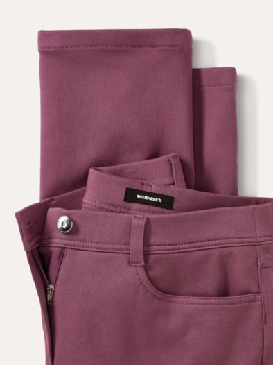 2-in-1-Extraglatt-Thermohose Mauve