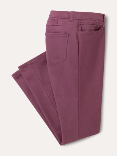 2-in-1-Extraglatt-Thermohose Mauve