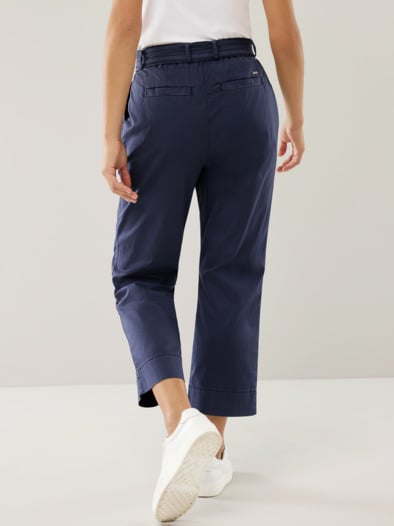 Extraleicht Baumwoll Culotte Marine