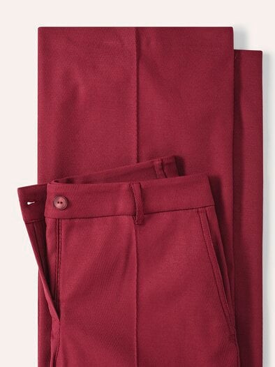Marlenehose mit Struktur Chianti