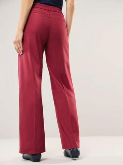 Marlenehose mit Struktur Chianti