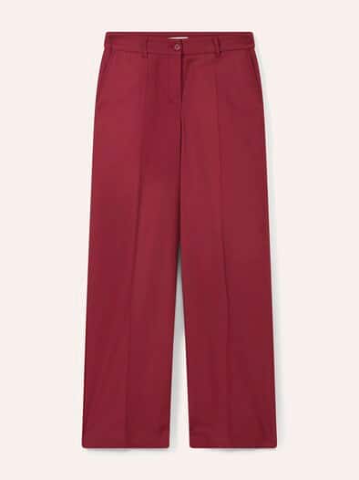 Marlenehose mit Struktur Chianti