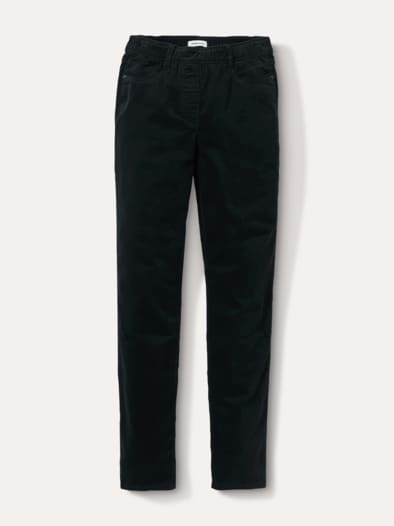 Schlupf Cordhose Schwarz