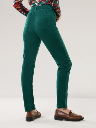 Schlupf Cordhose Smaragd