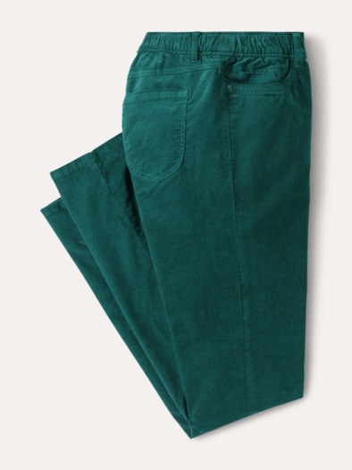 Schlupf Cordhose Smaragd