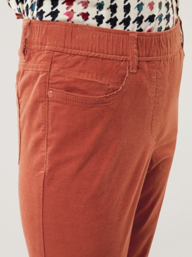 Schlupf Cordhose Zimt