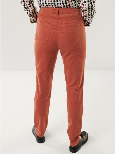 Schlupf Cordhose Zimt