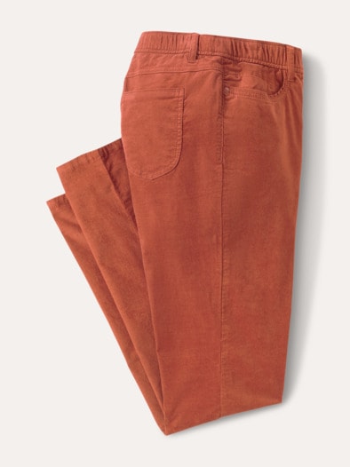 Schlupf Cordhose Zimt