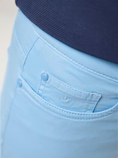 Capri aus Baumwollmix Skyblue