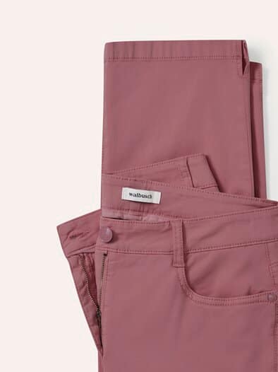 Capri aus Baumwollmix Rosenholz